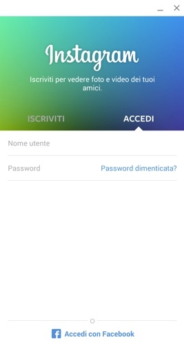 Instagram su PC passo 8