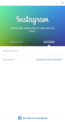 Instagram su PC passo 8