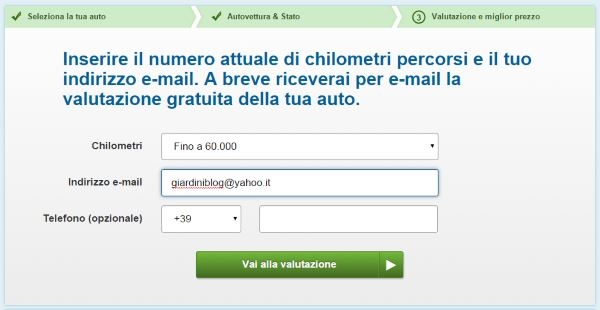 Vendita auto usate form 3