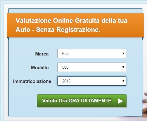 Vendita auto usate form