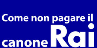 come non pagare il canone rai