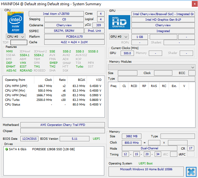 voyo v3 hw info