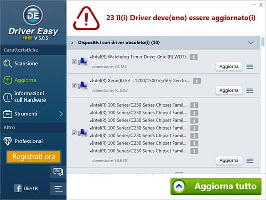 aggiornare driver pc driver easy