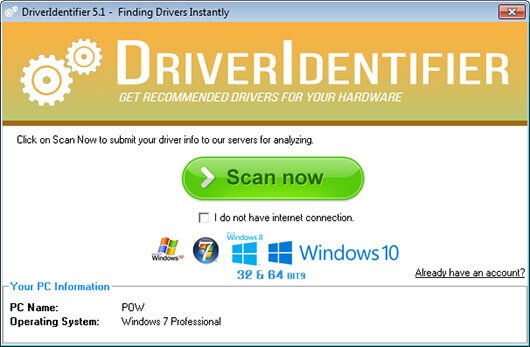 aggiornare driver pc driverIdentifier