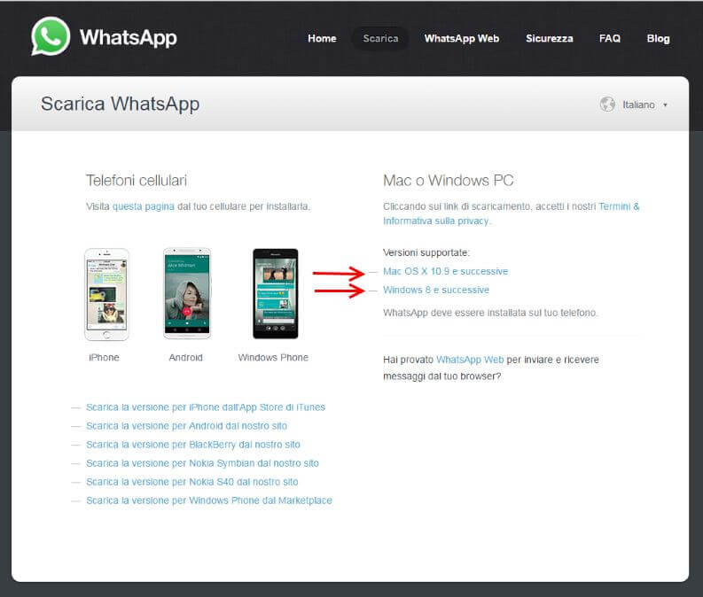 whatsapp app per computer desktop windows e mac