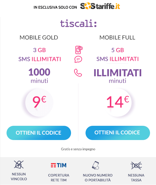 tariffa tiscali