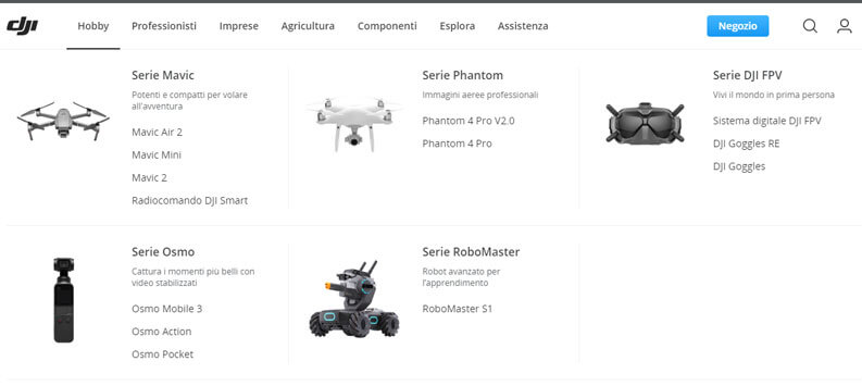 dji sito ufficiale