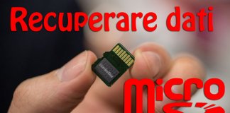 Recuperare dati da micro sd