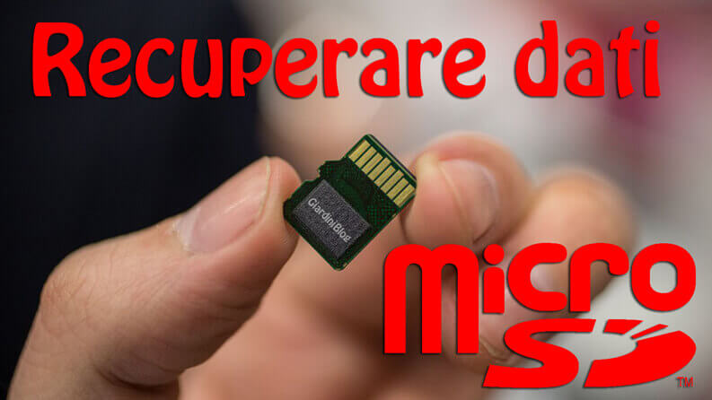 Recuperare dati da micro sd