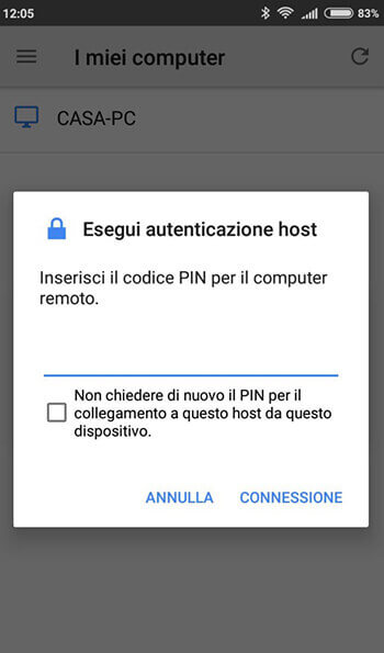 Come controllare il pc da android