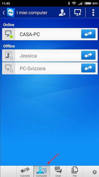 Come controllare il pc da android