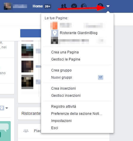 impostazioni facebook