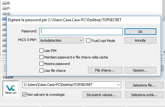 Come proteggere una cartella con password