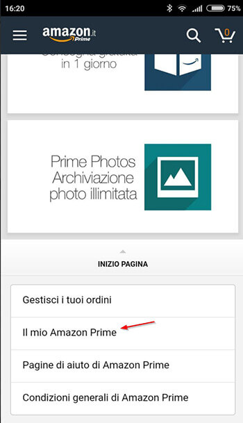 il mio Amazon Prime