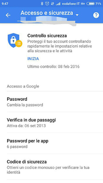 Come modificare la password di Gmail