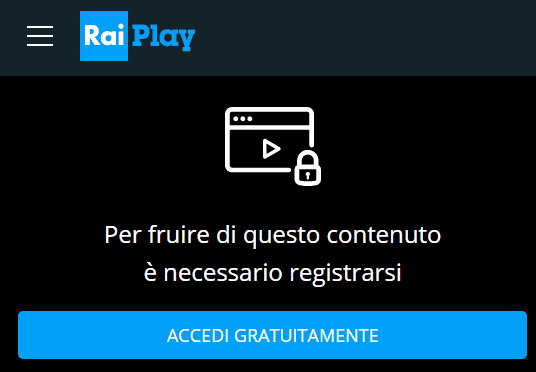 accedi a raiplay