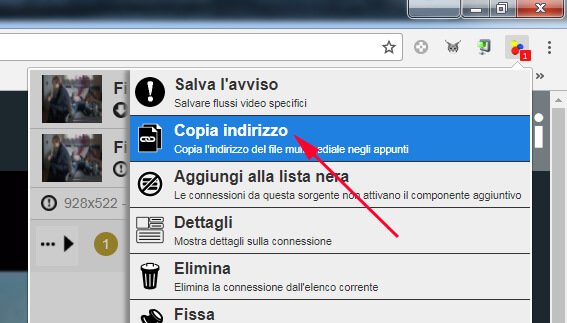 come copiare link del flusso raiplay