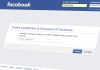 modificare password di facebook