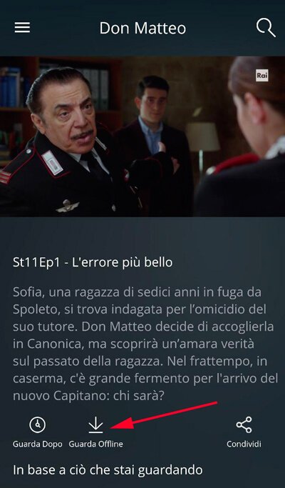 scaricare video da raiplay android ios