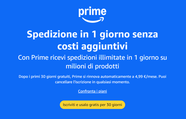 Iscriviti Gratis Ad Amazon Prime