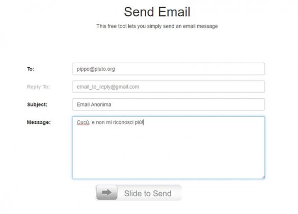 Come Si Fa Mandare Un Email COME MANDARE EMAIL ANONIME