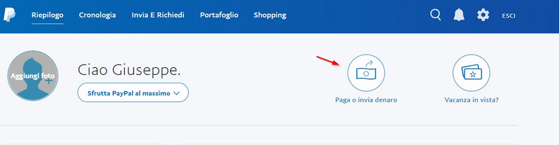 Come pagare o inviare denaro tramite paypal