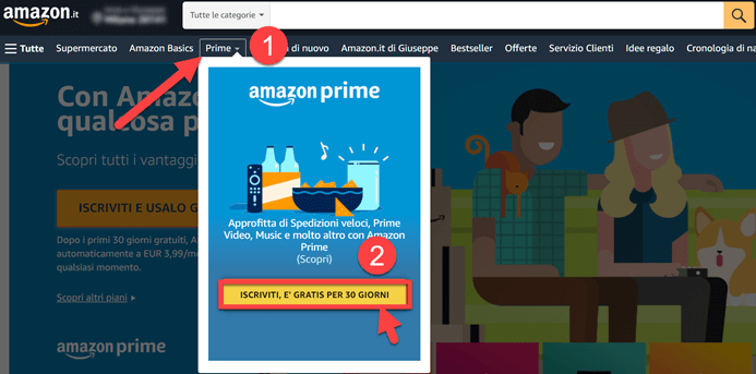 Iscrizione Ad Amazon Prime