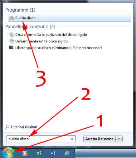 pulizia disco windows
