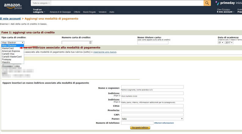 Come usare PayPal su Amazon