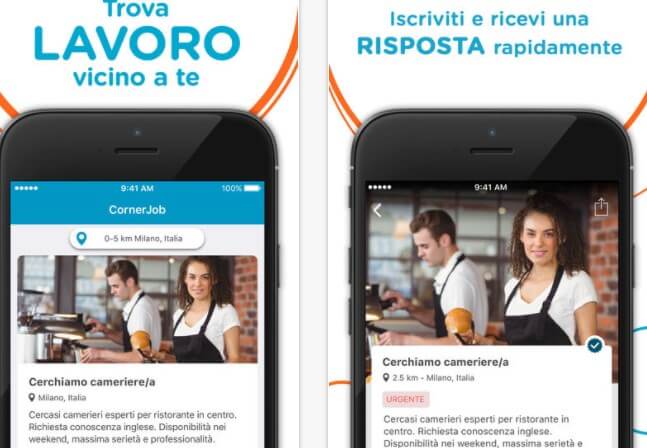 app per trovare lavoro cornerjob