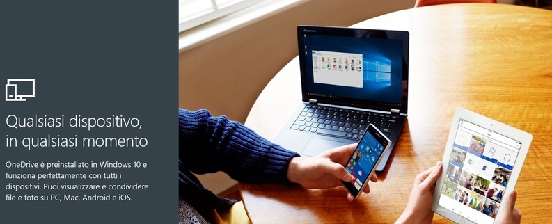 onedrive cloud gratis per PC e Mac