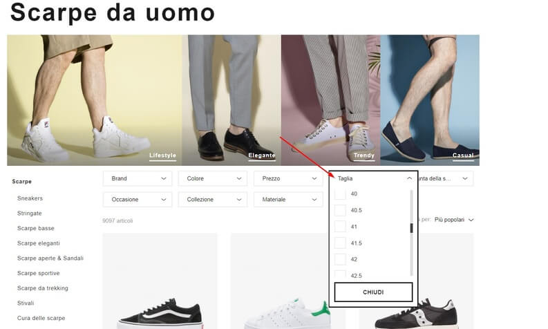 migliori siti per comprare scarpe