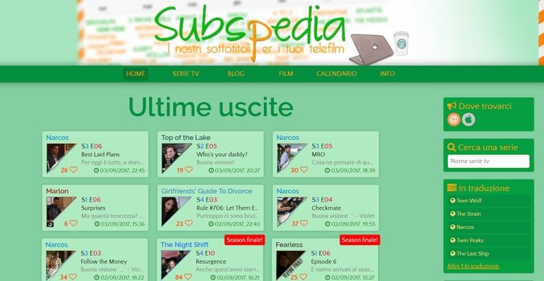 subspedia sottotitoli movies e telefilm