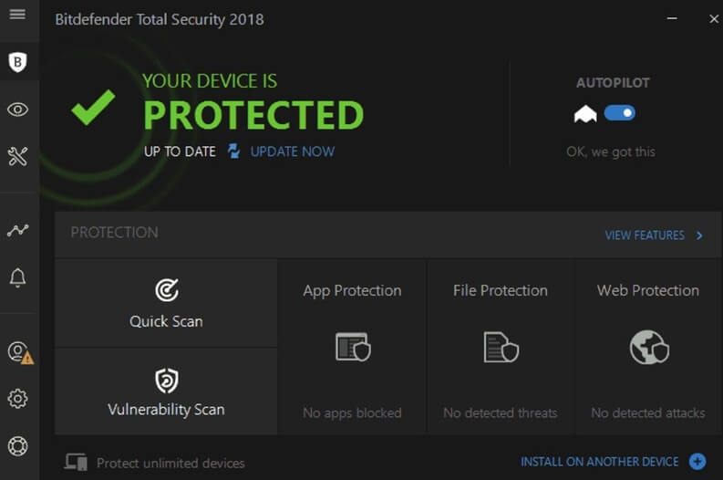 bitdefender internet security 2018 risultato