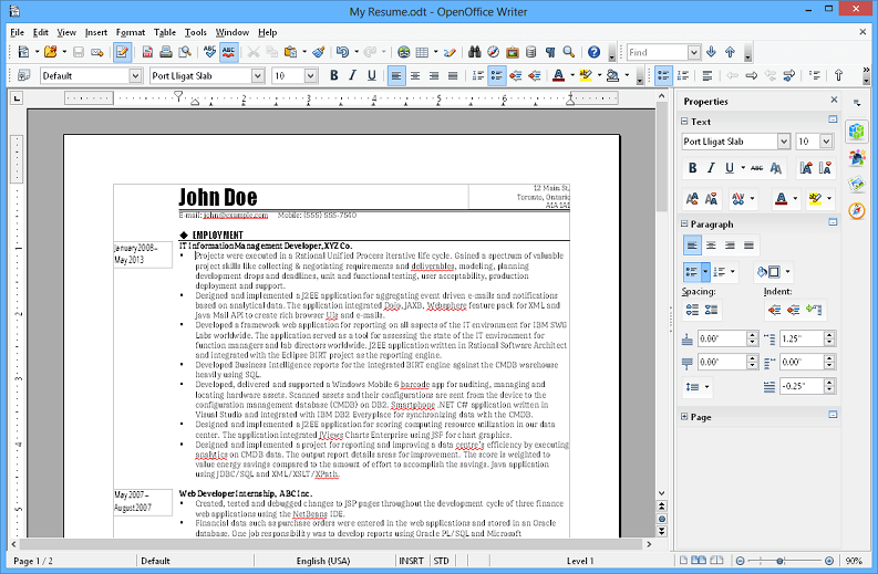 APACHE OPENOFFICE WRITER (Windows, Mac, Linux)