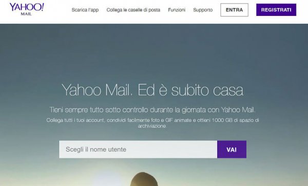 creare indirizzo email con yahoo