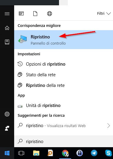 ripristino Windows