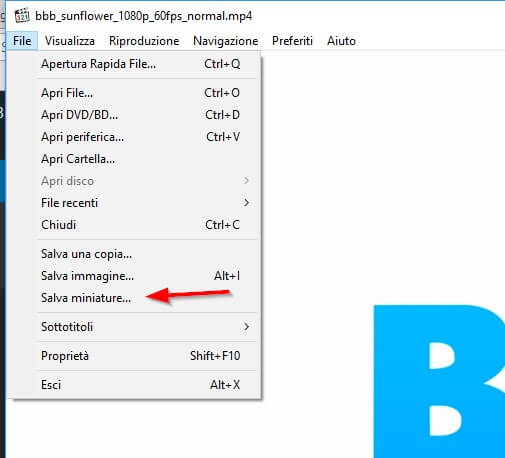 metodi per salvare miniature da un video
