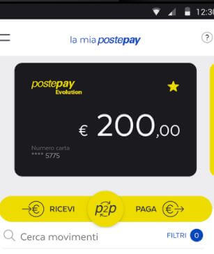 applicazione postepay evolution