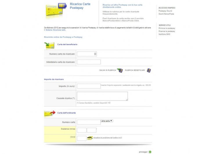 Trasferire Soldi Da Postepay A Postepay Online