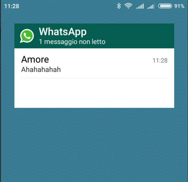 Messaggio WhatsApp