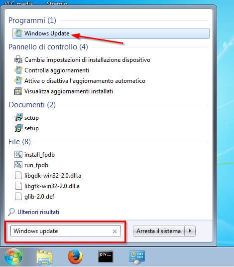 aggiornamento windows