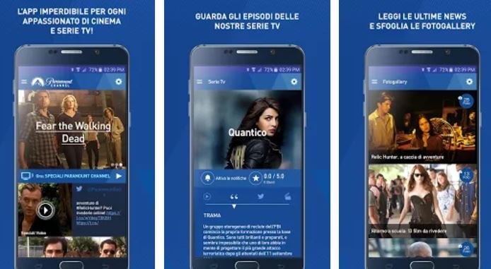 app Paramount Channel Italia