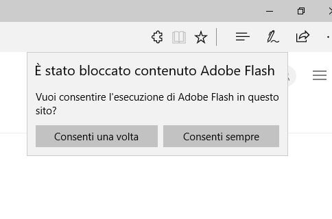 avviso flash player 1