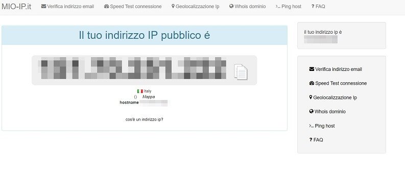 indirizzo ip pubblico