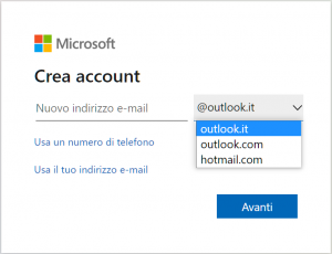 creare email outlook hotmail