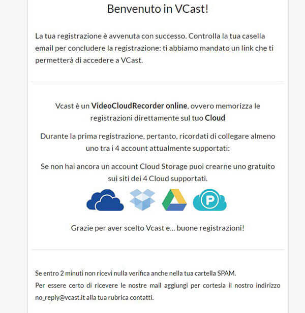 benvenuti su vcast