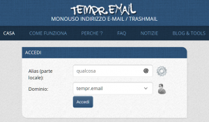 Email Temporenea con tempr email