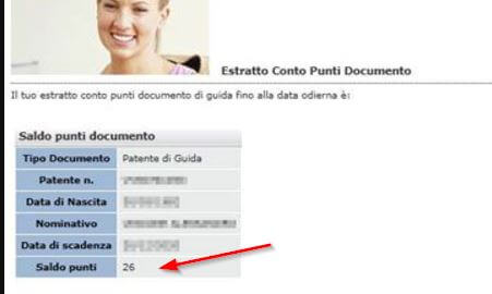 punti patente web