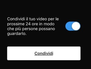 Condividi diretta storia instagram